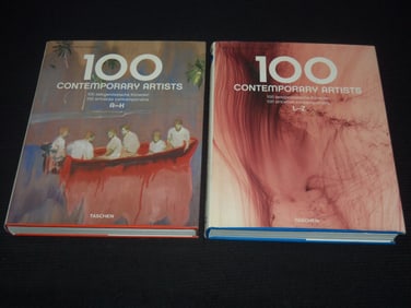 2009 100 CONTEMPORARY ARTISTS A-K & L-Z - 2 VOLUMES SET BY TASCHEN