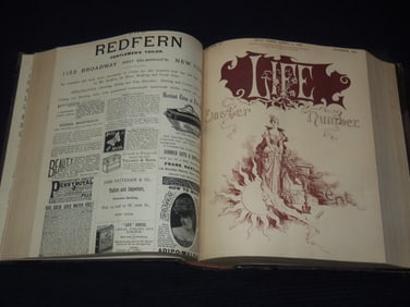 1888 JANUARY-DECEMBER LIFE MAGAZINE BOUND VOLUME - COMPLETE YEAR