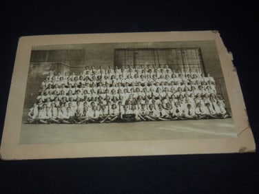 1934 JANUARY P.S.70 BRONX SCHOOL PHOTO MOUNTED - 22x14