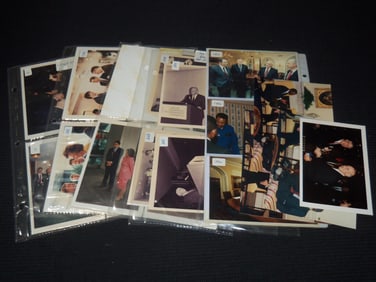 F. W. DE KLERK - MANDELA - CLINTON - CANDID PHOTOS - 51 TOTAL PHOTOS