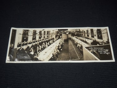 1932 MECO ASSOC. MORGAN ENVELOPE X-MAS PARTY PHOTO - 11 3/4" x 4 1/2"