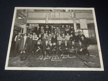 1937 E. J. CHEMICAL GROUP PHOTO - 8x10