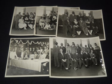 AFRICAN AMERICAN GROUP PHOTOS LOT OF 5