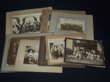1800'S-1900'S ASSORTED MOUNTED PHOTOS - 8 TOTAL PHOTOS