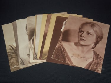 1920'S MOVIE STAR PUBLICITY PHOTOS - 17 TOTAL - AYRES - BENNETT - GAYNOR