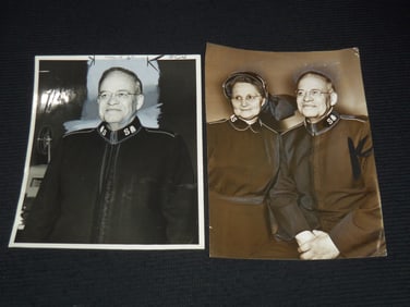 1950'S LT. COMMISSIONER HOLLAND FRENCH PRESS PHOTOS LOT OF 2