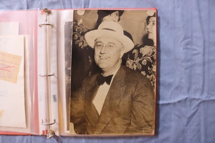 FRANKLIN D. ROOSEVELT ORIGINAL NEWS PHOTOS ALBUM - 26 PHOTOS