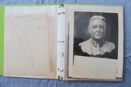 HERBERT HOOVER ORIGINAL NEWS PHOTOS BOOK - 49 PHOTOS