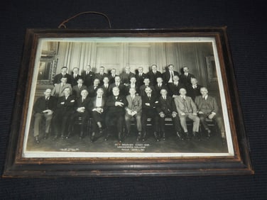 1921 HAHNEMANN COLLEGE 25TH REUNION FRAMED PHOTO - 16 1/2"x12 1/2" - PENNSYLVANIA