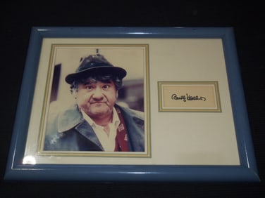 BUDDY HACKETT FRAMED PHOTO AND SIGNATURE - 14x18