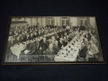 1935 ANNUAL GOLF TOURNAMENT - U. S. TOBACCO JOURNAL FRAMED PHOTO - 20x11 1/2"