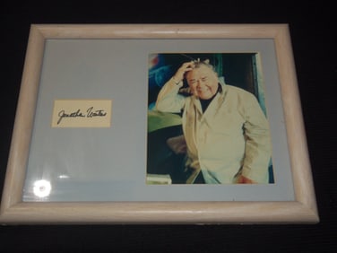 JONATHAN WINTERS FRAMED PHOTO AND SIGNATURE - 14x18