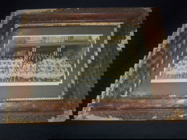 1800'S-1900'S SCHOOL CLASS PHOTO FRAMED - 22 1/2" x 19"