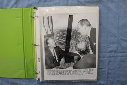 1920'S-1970'S ORIGINAL NEWS PHOTOS ALBUM - 35 PHOTOS