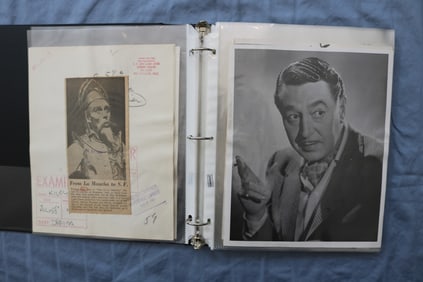 1960'S THEATRE ORIGINAL NEWS PHOTOS ALBUM - 39 PHOTOS
