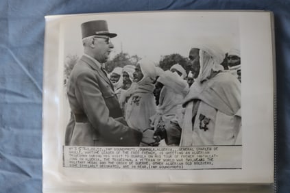 CHARLES DE GAULLE ORIGINAL NEWS PHOTOS BOOK #4 - 83 PHOTOS