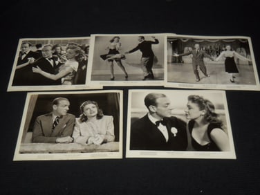 1943 THE SKY'S THE LIMIT MOVIE STILLS - FRED ASTAIRE - LOT OF 5 PHOTOS - 8x10