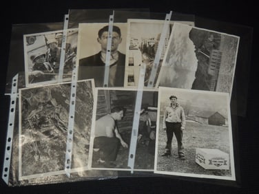 1938-1949 ORIGINAL WIRE PHOTOS - LOT OF 7 PHOTOS