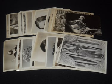 1930'S-1940'S MOVIE STAR PUBLICITY PHOTOS LOT OF 34 - 8x10