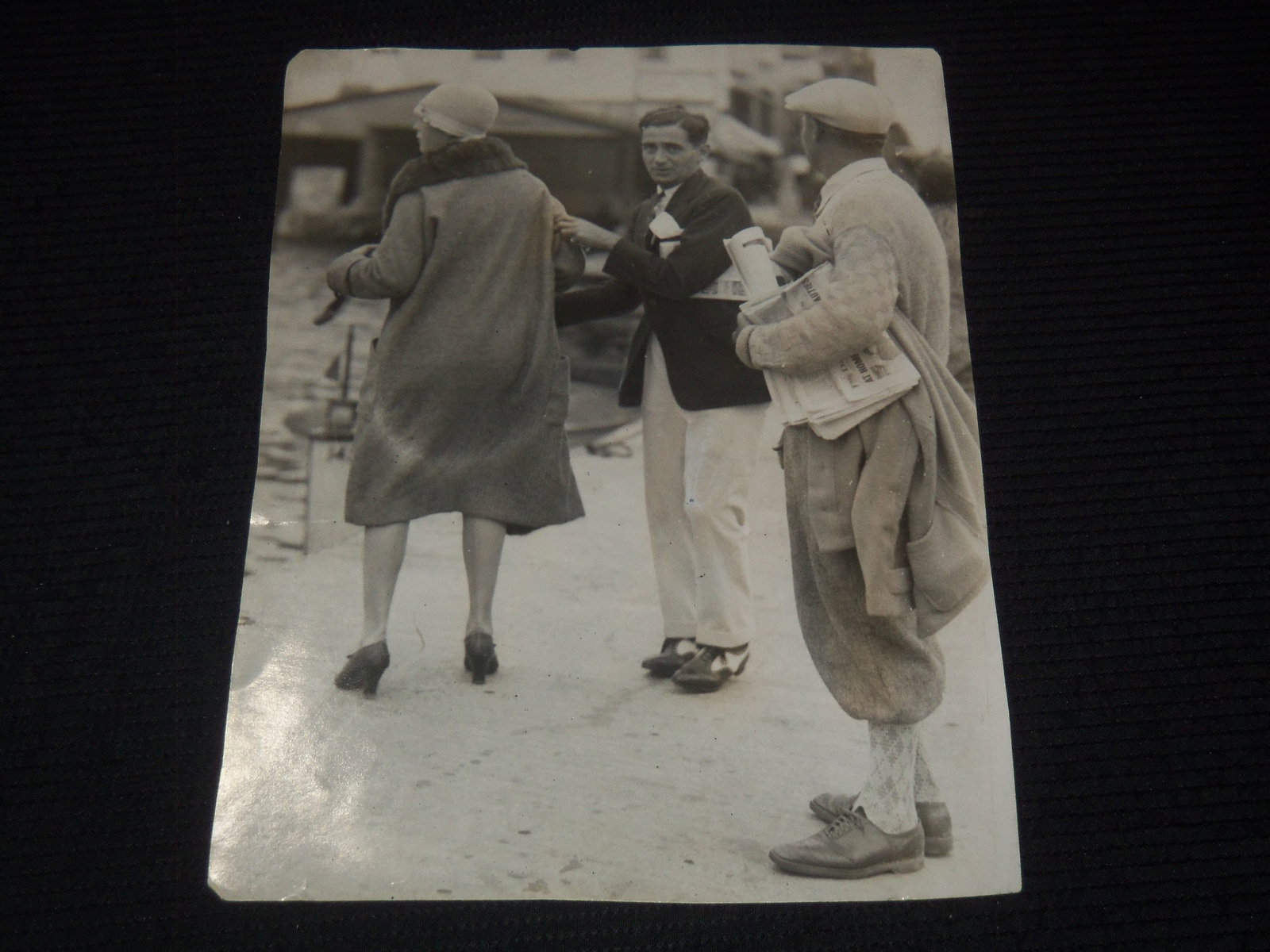 1926 IRVING BERLIN & HIS WIFE ORIGINAL PHOTO - 8x10: This is an original photo of Irving Berlin and his wife from 1926.