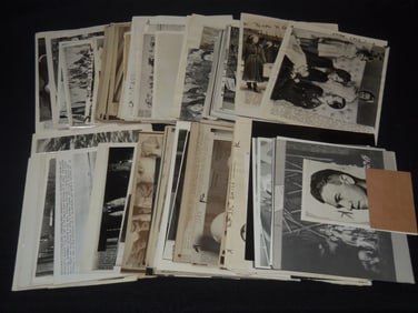 HUGE WIRE PHOTOS LOT OF 100+