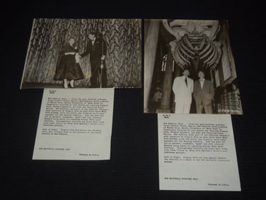 MOBY DICK - GREGORY PECK - JOHN HOUSTON PUBLICITY PHOTOS LOT OF 2