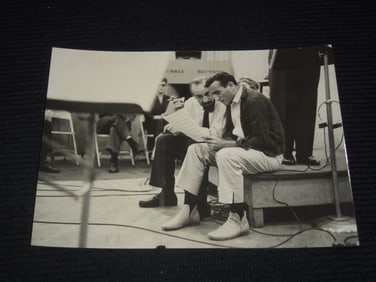 TONY BENNETT - MITCH MILLER BLACK & WHITE PHOTO - 7x10