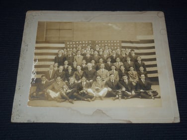 1920'S P. S. 40 BRONX CLASS PHOTO MOUNTED - 10x12