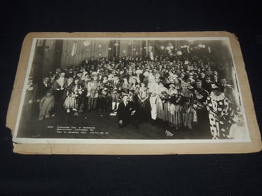 1923 KRENAIKEE BROTHERHOOD ERYTHRAEA MASQUERADE BALL MOUNTED PHOTO - 22 x 14