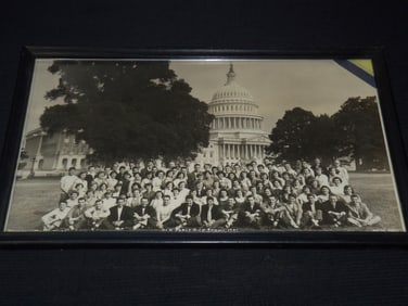 1951 OLD FORGE HIGH SCHOOL CLASS PHOTO - FRAMED - 21x13