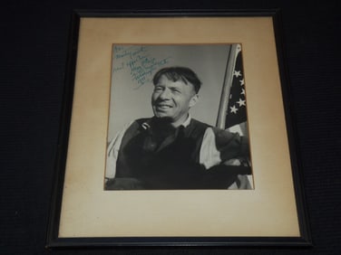 1951 HARRY P. CAIN - U. S. SENATOR INSCRIBED FRAMED PHOTO - WASHINGTON STATE - 12x15