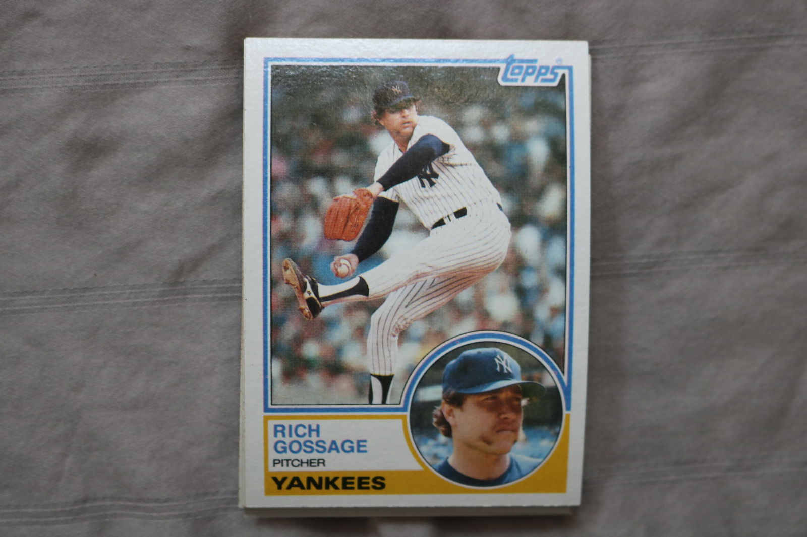 RICH GOSSAGE 1983 TOPPS BASEBALL CARDS - CARD #240 - NEAR MINT TO MINT CONDITION - LOT OF 9: This is a lot of 9 Rich Gossage 1983 Topps, card number 240, baseball cards. The cards are in near mint to mint condition.