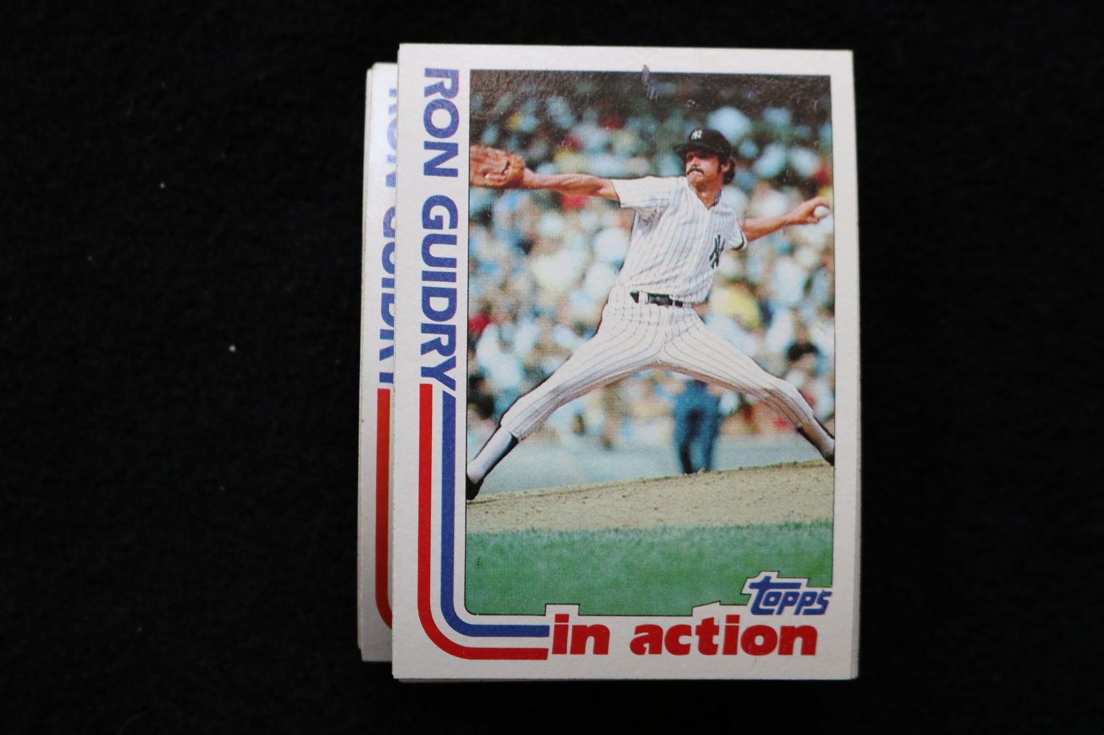 RON GUIDRY IN ACTION 1982 TOPPS BASEBALL CARDS - #10 - NEAR MINT TO MINT CONDITION - LOT OF 29: This is a lot of 29 1982 Ron Guidry In Action Topps, card number 10, baseball cards. The cards are in near mint to mint condition.