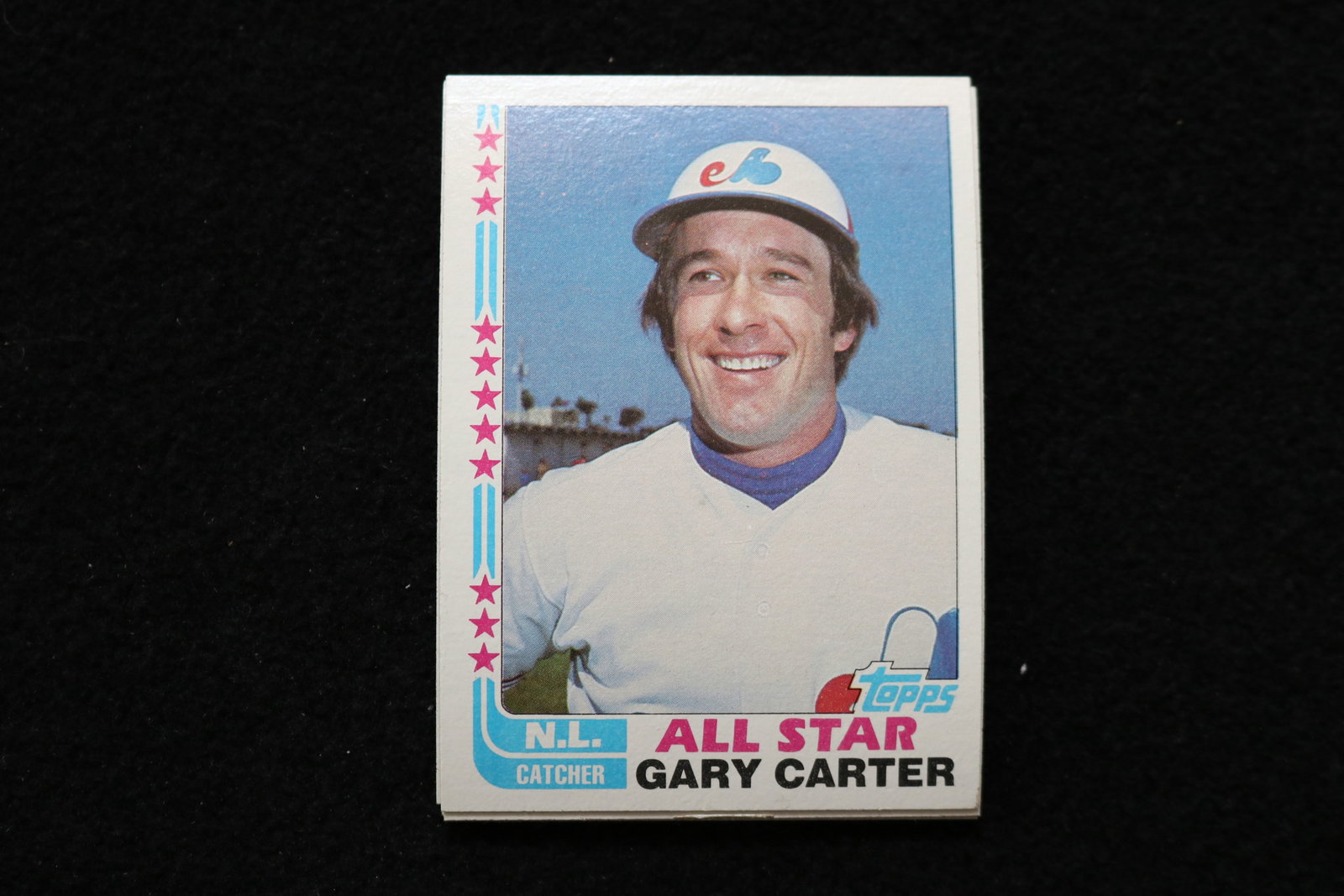 GARY CARTER ALL STAR 1982 TOPPS BASEBALL CARDS - #344 - NEAR MINT TO MINT CONDITION - LOT OF 9: This is a lot of 9 1982 Gary Carter All Star Topps, card number 344, baseball cards. The cards are in near mint to mint condition.