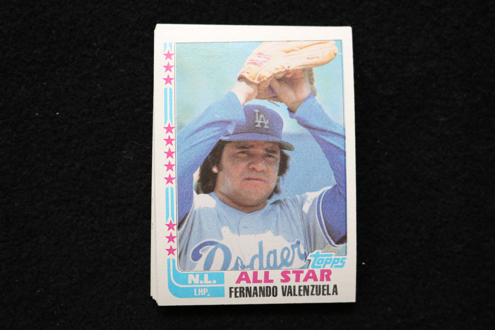 FERNANDO VALENZUELA ALL STAR 1982 TOPPS BASEBALL CARDS- #345- NEAR MINT TO MINT CONDITION-LOT OF 12: This is a lot of 12 1982 Fernando Valenzuela All Star Topps, card number 345, baseball cards. The cards are in near mint to mint condition.