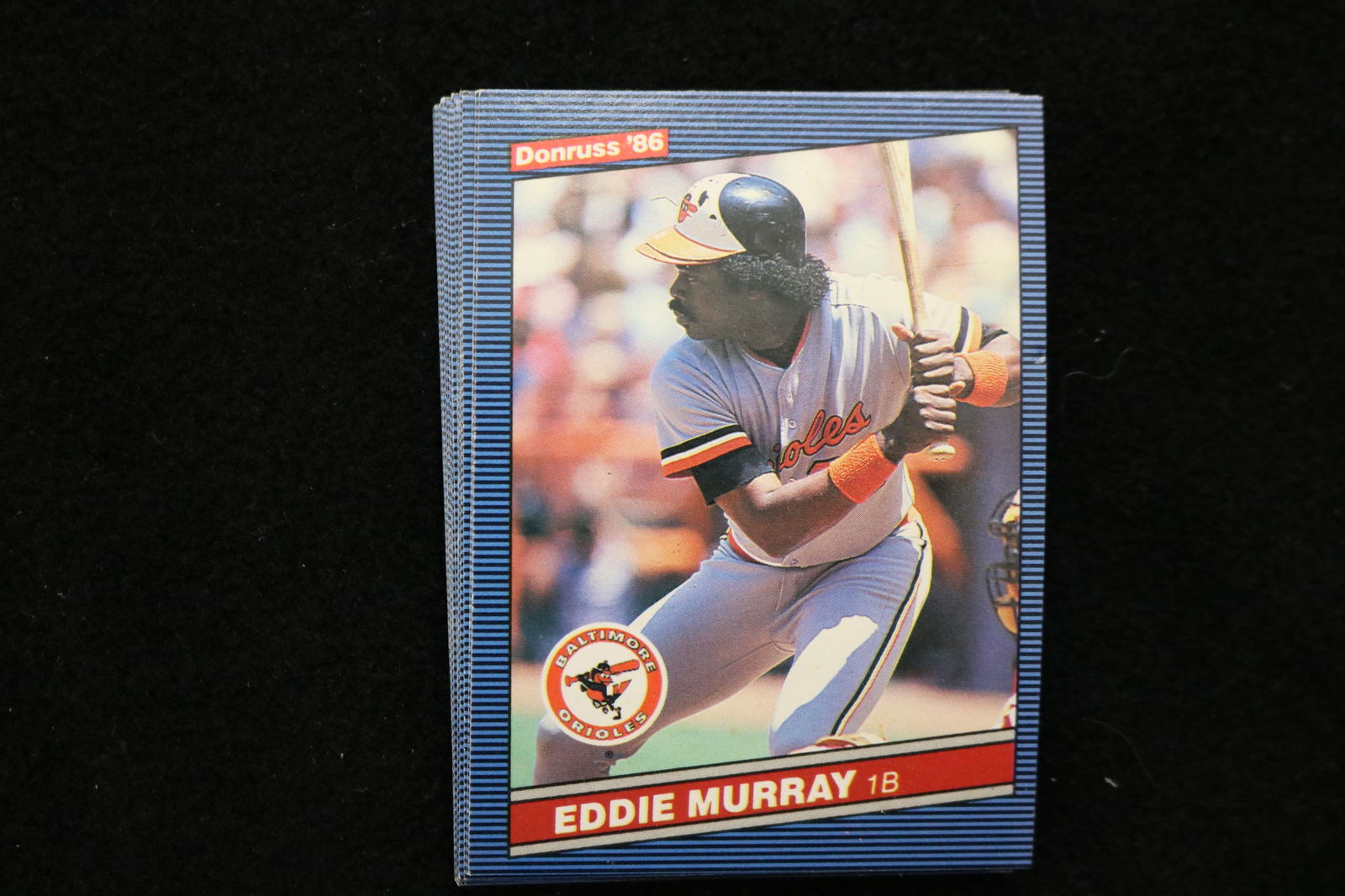 EDDIE MURRAY 1986 DONRUSS BASEBALL CARDS - CARD #88 - NEAR MINT TO MINT CONDITION - LOT OF 18: This is a lot of 18 Eddie Murray 1986 Donruss, card number 88, baseball cards. The cards are in near mint to mint condition.