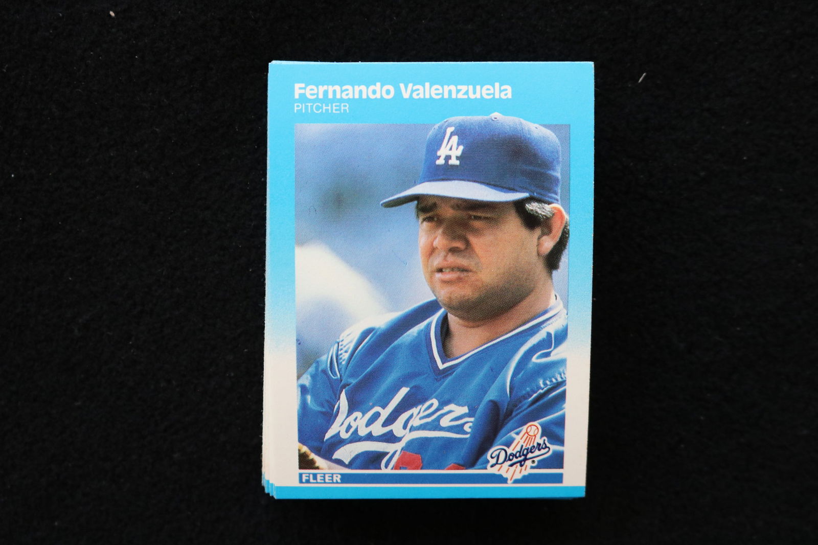 FERNANDO VALENZUELA 1987 FLEER BASEBALL CARDS - #157 - NEAR MINT TO MINT CONDITION - LOT OF 38: This is a lot of 38 Fernando Valenzuela 1987 Fleer, card number 157, baseball cards. The cards are in near mint to mint condition.