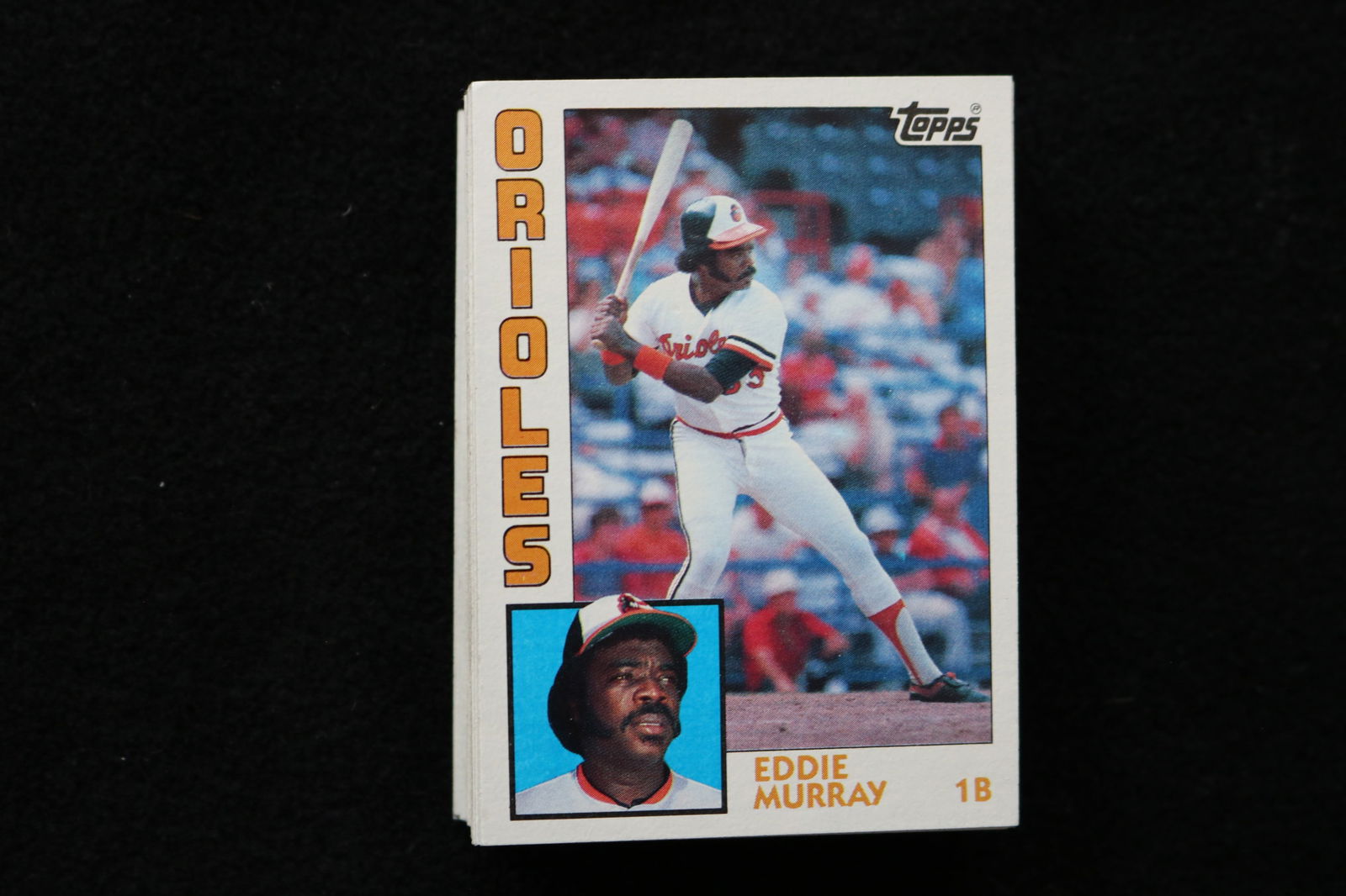 EDDIE MURRARY 1984 TOPPS BASEBALL CARDS - CARD #240 - NEAR MINT TO MINT CONDITION - LOT OF 50: This is a lot of 50 Eddie Murray 1984 Topps, card number 240, baseball cards. The cards are in near mint to mint condition.