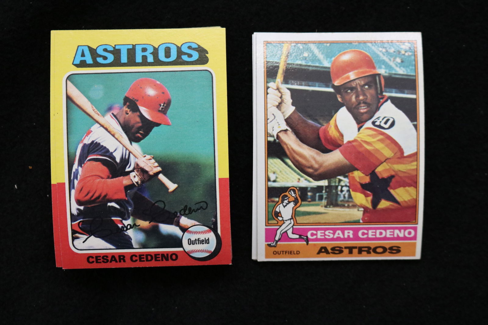 CESAR CEDENO 1985-1986 TOPPS BASEBALL CARDS- CARD #S590/460 -NEAR MINT TO MINT CONDITION - LOT OF 32: This is a lot of 32 Cesar Cedeno 1985 and 1986 Topps, card numbers 590 and 460, baseball cards. There are 27 cards from 1985 and 5 cards from 1986. The cards are in near mint to mint condition.
