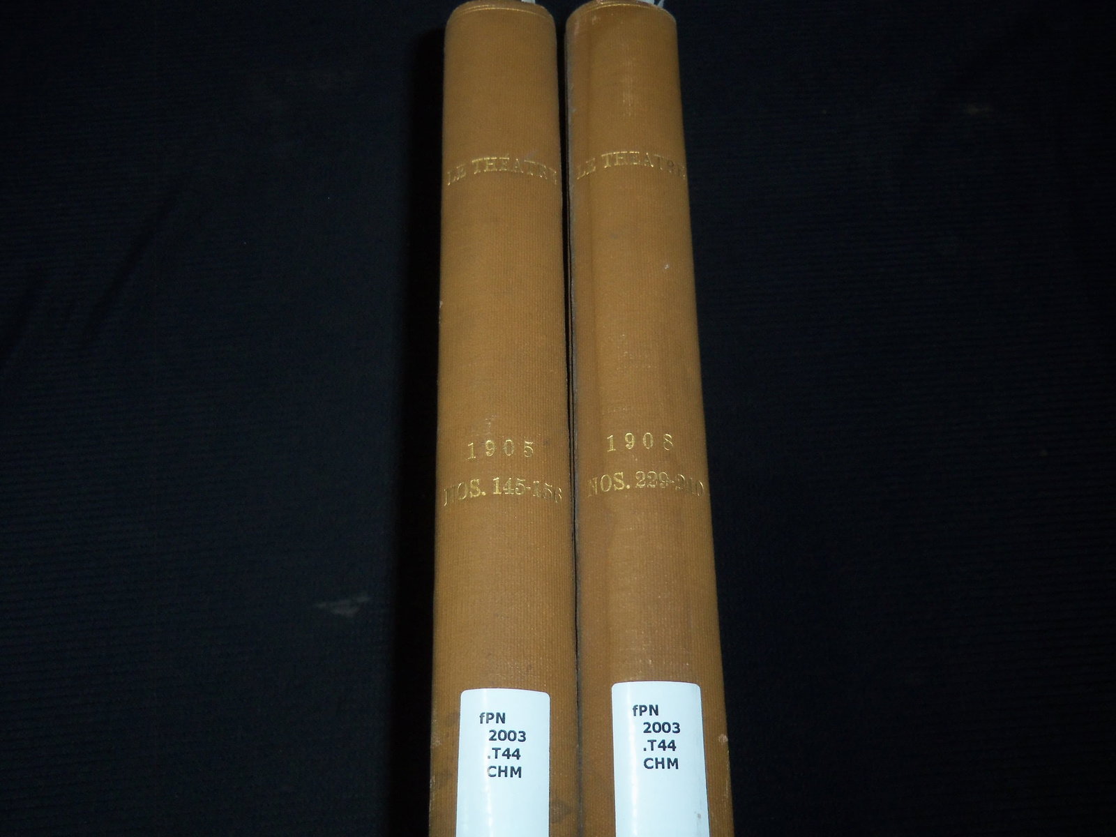 1905 & 1908 LE THEATRE FRENCH MAGAZINE BOUND VOLUMES LOT OF 2 (1 of 13)