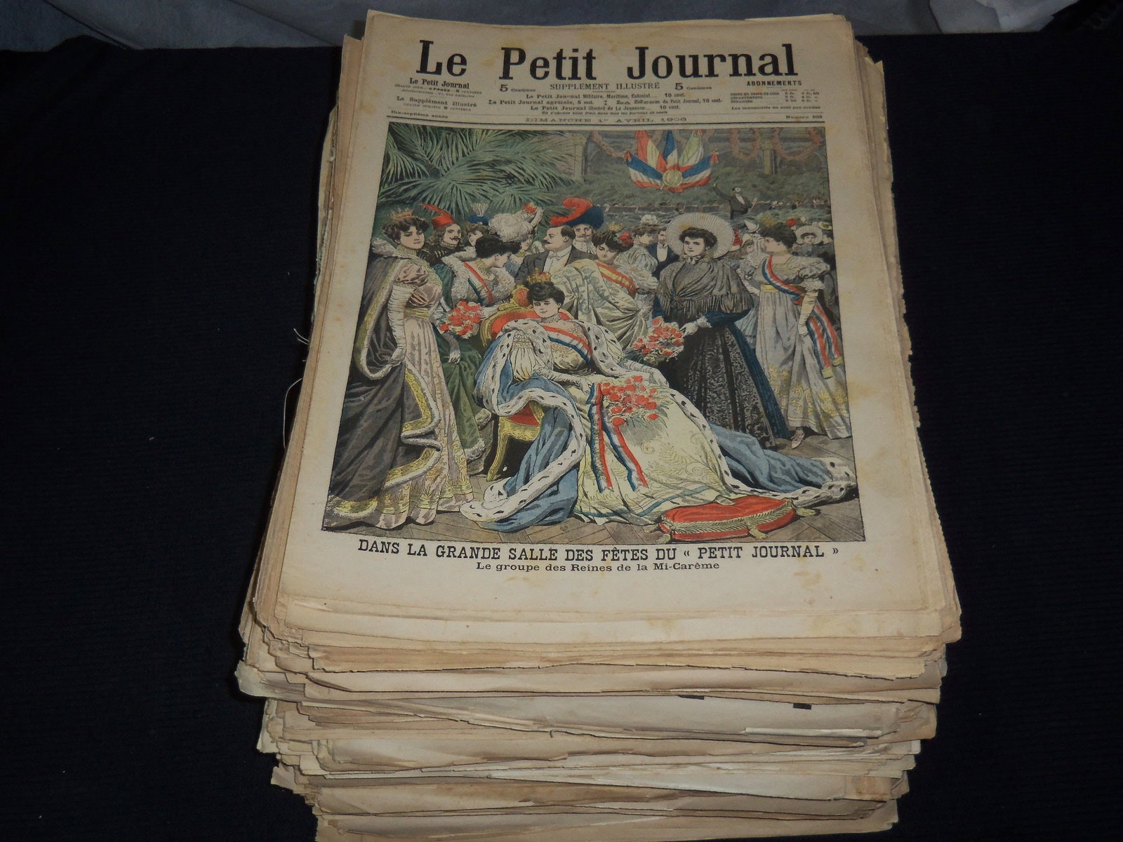 1900'S LE PETIT JOURNAL SUPPLEMENT ILLUSTRE MAGAZINES HUGE LOT OF 400+ (1 of 8)
