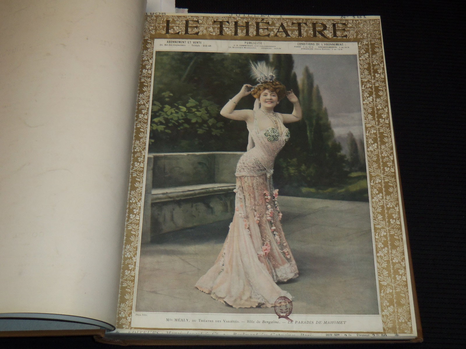 1906 JULY-DECEMBER LE THEATRE MAGAZINE BOUND VOLUME - 12 ISSUES (1 of 15)