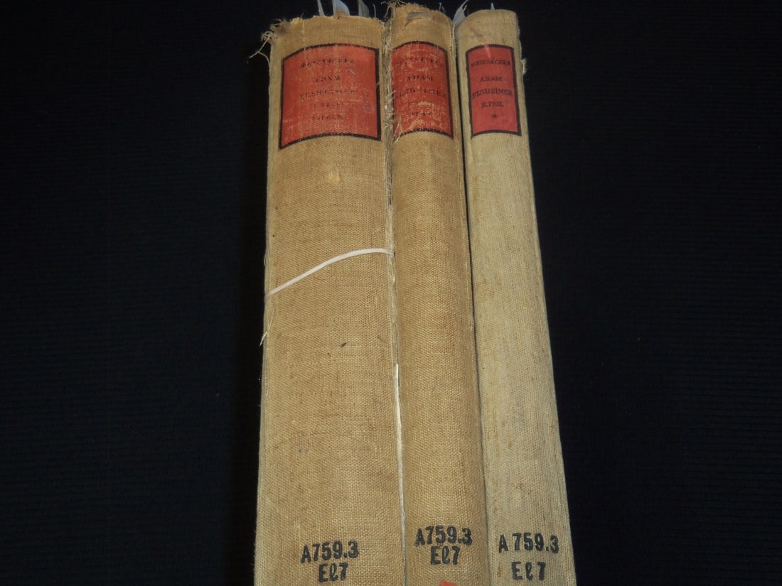 1936-1952 DER MALER VON FRANKFURT GERMAN VOLUME SET OF 3 -ADAM ELSHEIMER (1 of 13)