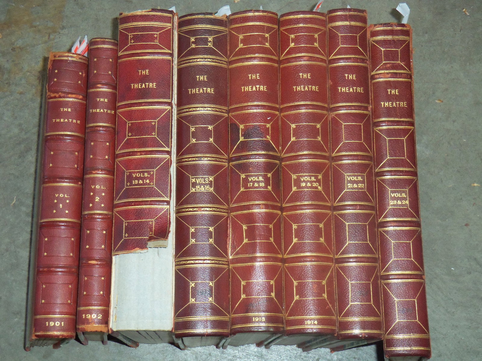 1901-1916 THE THEATRE ILLUSTRATED MAGAZINE BOUND VOLUMES - 16 TOTAL - NICE ILLUSTRATIONS (1 of 14)