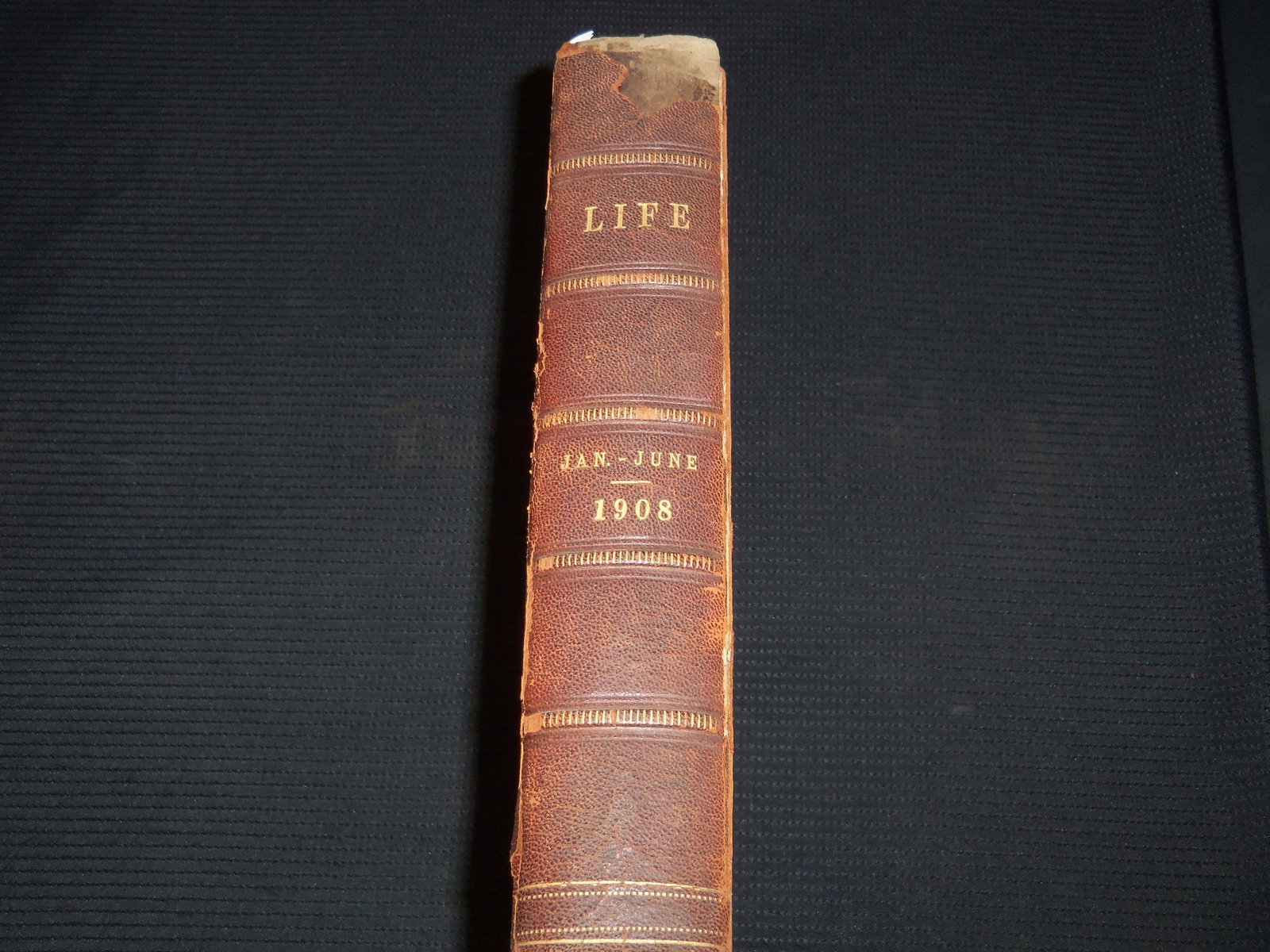 1908 JAN-JUN LIFE MAGAZINE BOUND VOLUM E- NICE COVERS & ILLUSTRATIONS (1 of 12)