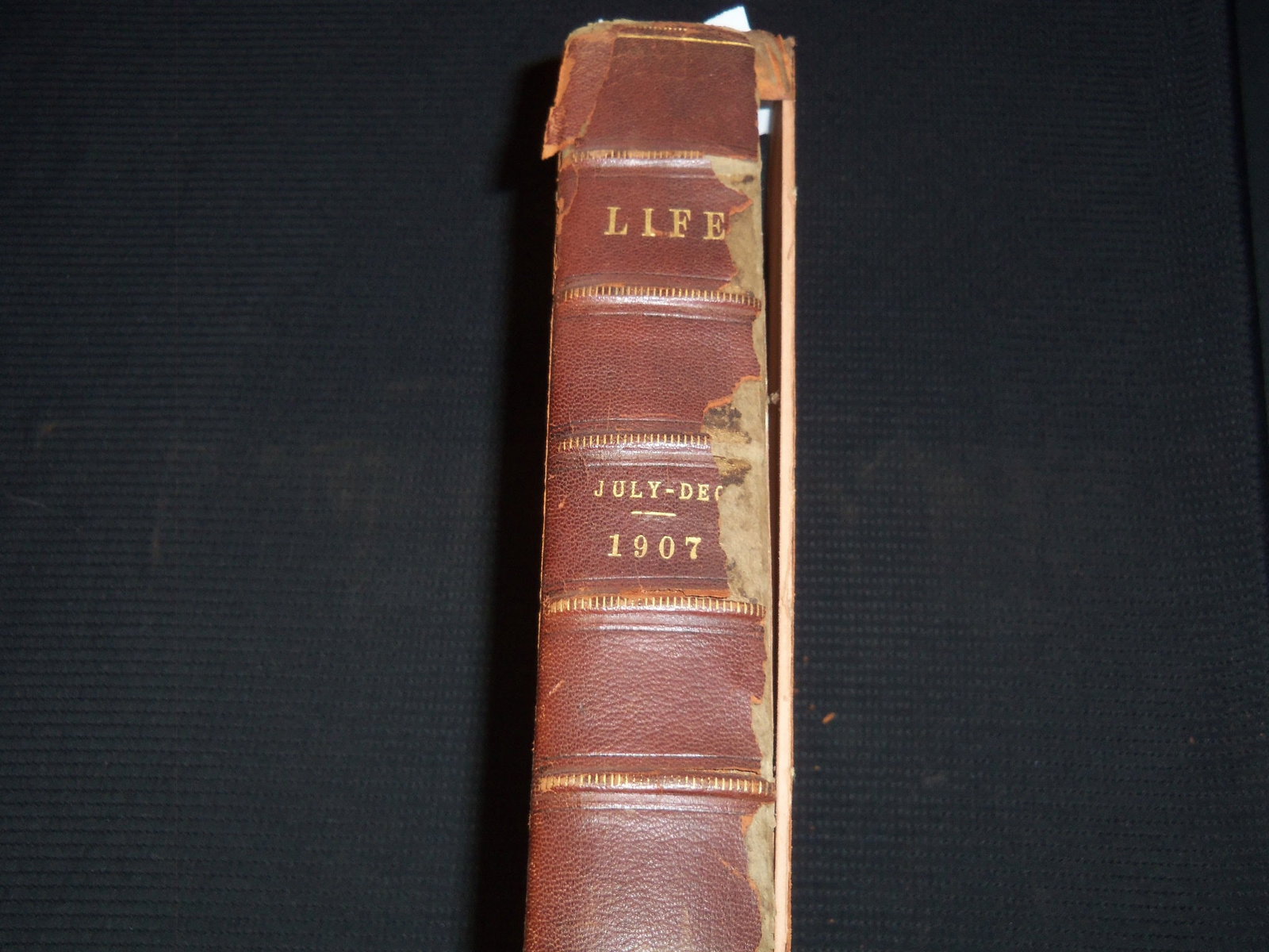 1907 JUL-DEC LIFE MAGAZINE BOUND VOLUM E- NICE COVERS & ILLUSTRATIONS (1 of 13)