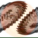 Painted Face Donald Beaulieu Ceramic Pottery Plate