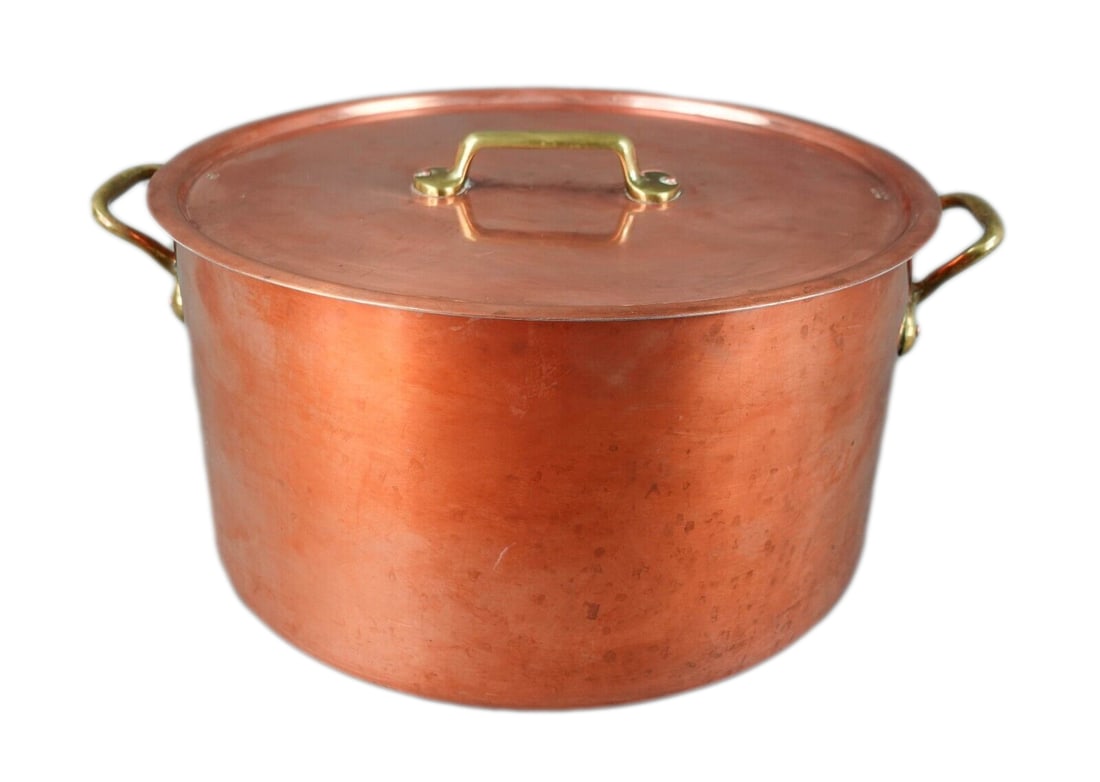 Original Vintage Cookware Copper Lidded Saucepan Auction