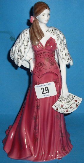 Royal Worcester Figure Jennifer Fig year 2008 limit: Royal Worcester Figure Jennifer Fig year 2008 limited edition with certificate (boxed)