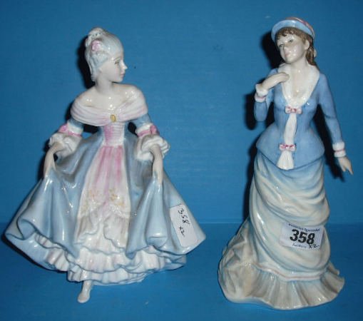 Royal Doulton Figures Southern Belle HN2425 and Sa: Royal Doulton Figures Southern Belle HN2425 and Sally HN3851 (2)